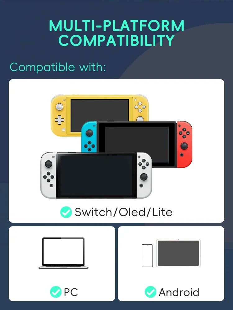 DATA FROG Wireless Turbo Function Pro Game Controller For Switch Switch OLED Portable Gaming Gamepad Accessories