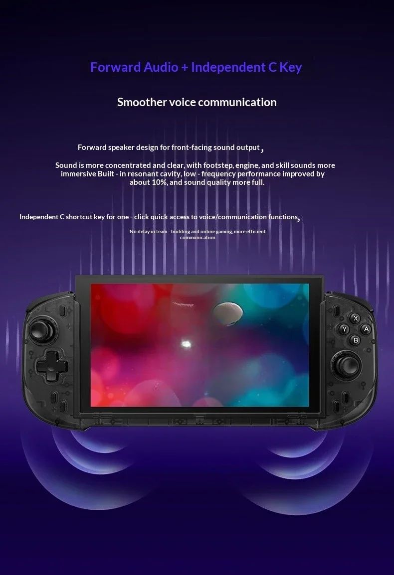 Abxylute N6 Deck-Style Controller For Switch 2 Hall Effect Joystick Native GL/GR Button Native HD Vibration Pro Handle NS2 Gifts