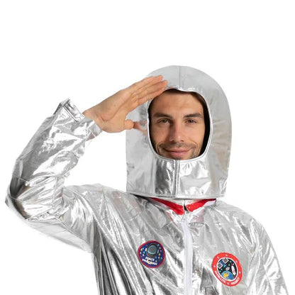 Astronaut Costume Spacesuit Silver Spaceman Men Women Space Suit Halloween Christmas Performance Spacesuit Costume Party Gift