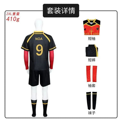 Anime Cosplay Costume Ness Kaiser Isagi Nagi Reo Itoshi Sae Shidou Ryuusei Cosplay Jersey With Shorts Uniform Clothes