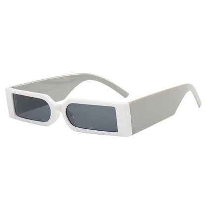 Óculos de Sol Retangulares de Luxo Masculinos Hip Hop Vintage Designer Shades Pretos Pequenos Personalidade UV400