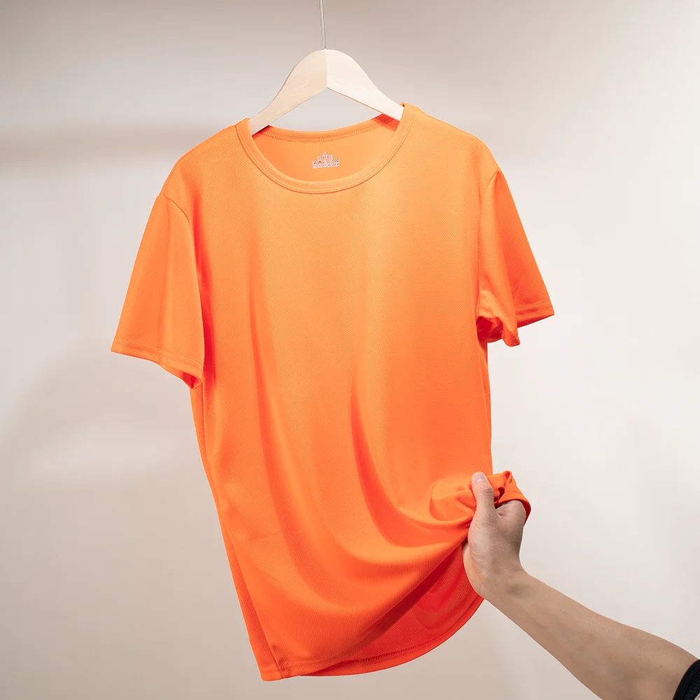 Men's Quick Dry Short Sleeve Sport T Shirt Gym Jerseys Fitness Shirt Trainer Running T-Shirt Boy Teenager Breathable Sportswears