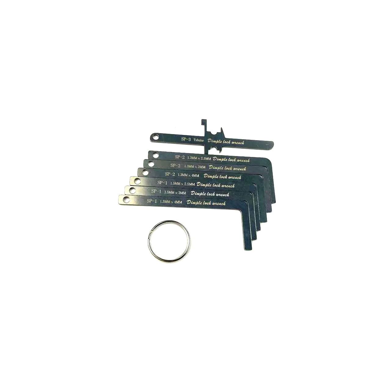Kit Profissional de Chaveiro - Chave de Tensão de Aço Inoxidável e Conjunto de Gazuas com Ferramentas de Haste de Empurrar