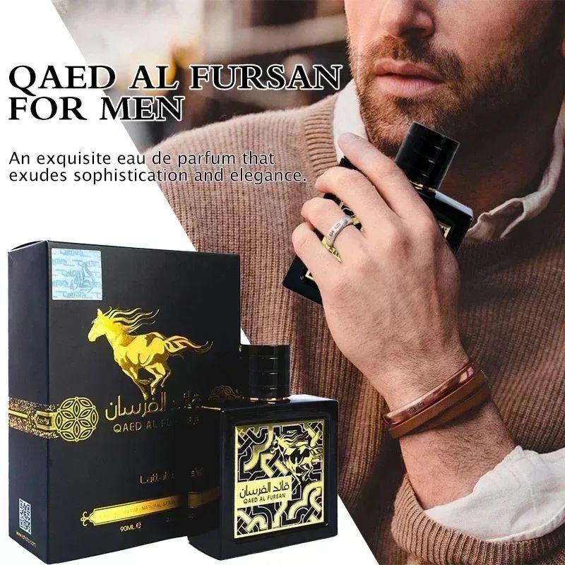 Lattafa Qaed Al Fursan Eau De Parfum Homme Spray for Unisex 100ml Original Arab Perfumes Lasting Charm Pheromones Perfume Makeup