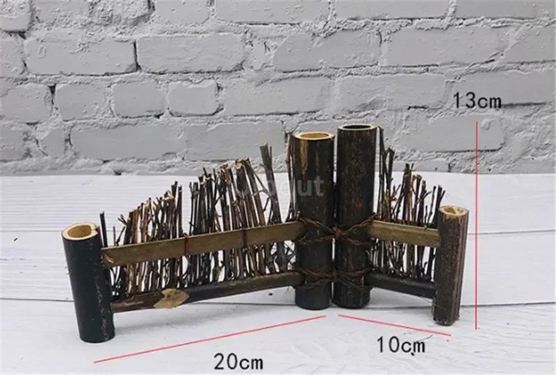 Japanese Korean fence plate Cuisine Sushi Boats Bamboo Creative Exquisite Sushi Tools Vintage bamboo sushi dish bamboo fence