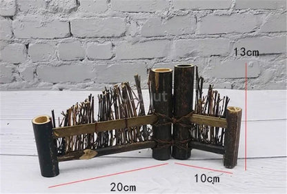 Japanese Korean fence plate Cuisine Sushi Boats Bamboo Creative Exquisite Sushi Tools Vintage bamboo sushi dish bamboo fence