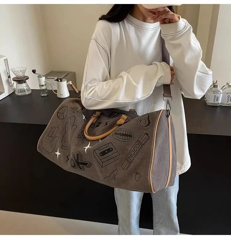 Oxford Travel Bag Handbags Large Capacity Carry On Luggage Bags Men Women Shoulder Outdoor Tote Weekend Waterproof Sport Gym Ba