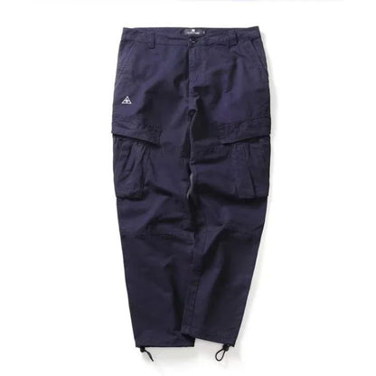 Male Trousers Stretch Loose Khaki Korean Men's Cargo Pants Big Size Aesthetic Harajuku High Quality With Stylish Long