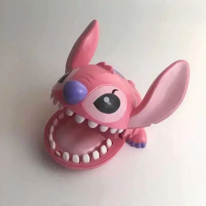 Disney Stitch Bite Finger Toy, Funny Push Teeth Dentist Game, Anime Model Figure for Kids Baby, Christmas Birthday Gifts