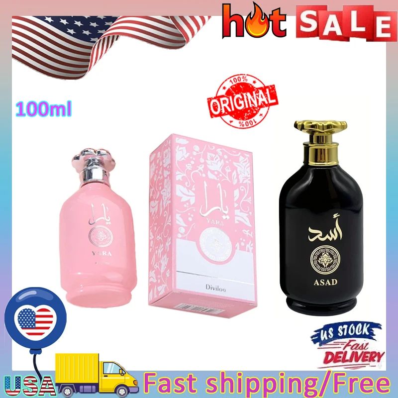 100ml Perfume Middle Eastern Fragrance Dubai Arabia Middle East Lattafa YARA Arabic Perfumes Man Woman Lasting