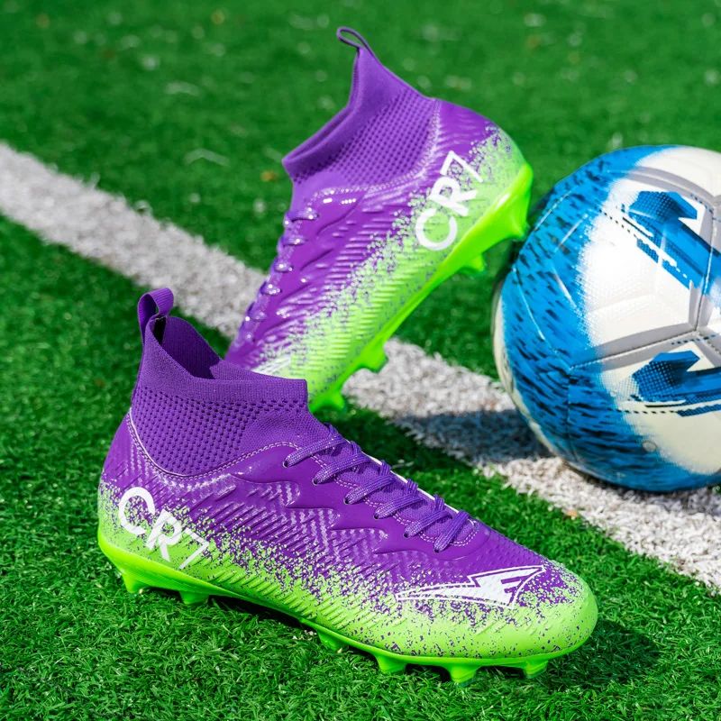 New Men Football Boots Futsal High-quality Match Indoor Hot-selling Soccer Shoes Sneakers High-top Non-Slip Cleats Grass FG/TF