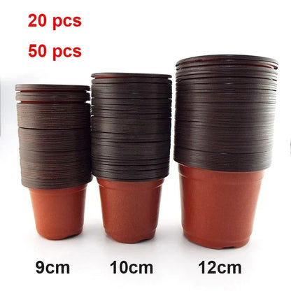 Flowerpot Plastic Grow Box Fall Resistant Tray For Home Garden Plants Nursery Cup Transplant Flower Plant Pots D4