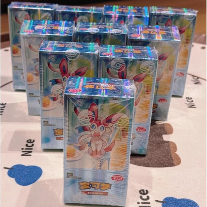 100% Original Pacote de Gemas Pokemon Vol3 Edição Cartas Anime Pokemon PTCG Bolsa de Gemas 2 Cartas Colecionáveis Brinquedo Presente de Aniversário Social