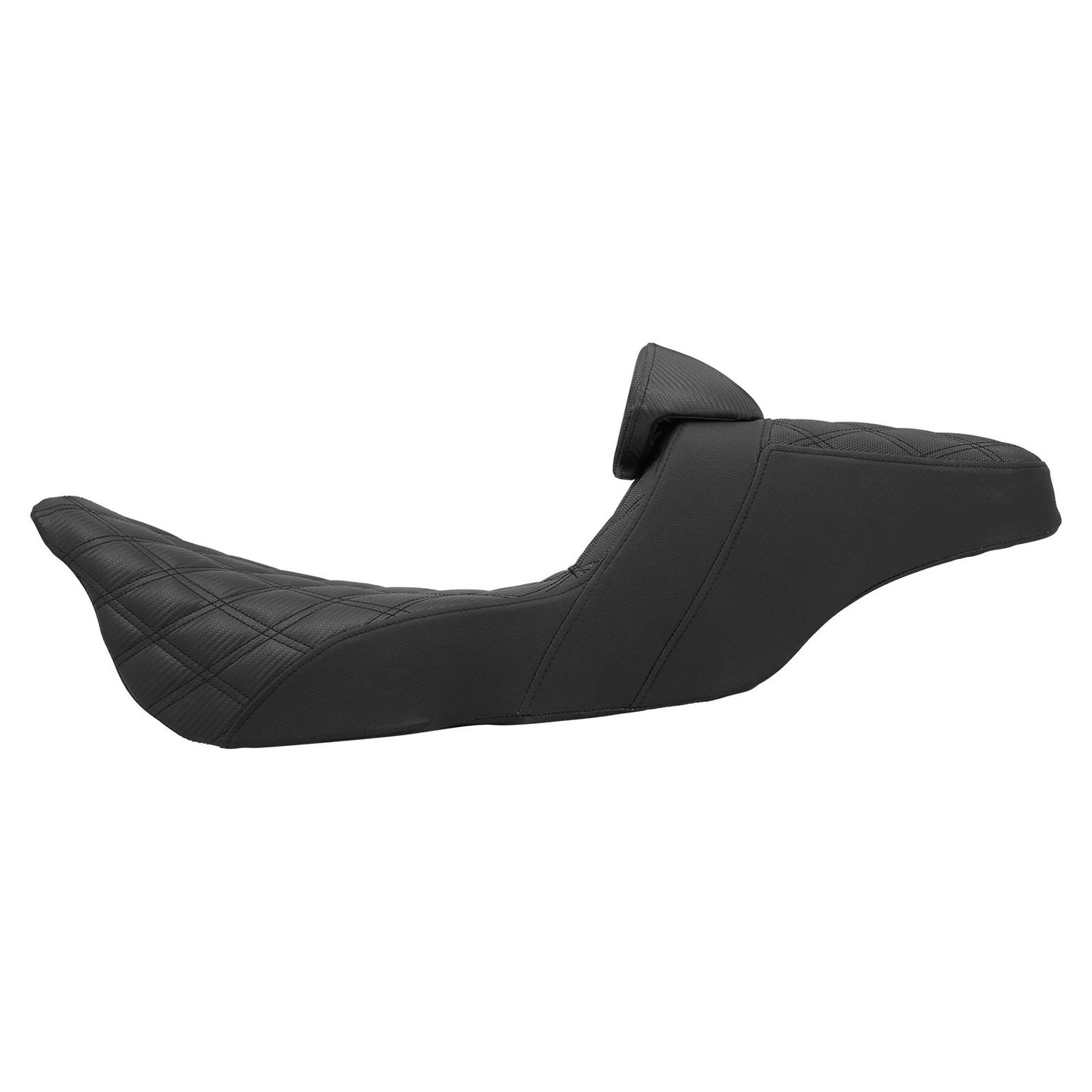 Almofada de Assento Duplo Dianteiro para Piloto Traseiro para Passageiro de Moto com Encosto para Harley Touring Road King FLTRX FLHTK Ultra 09-2023