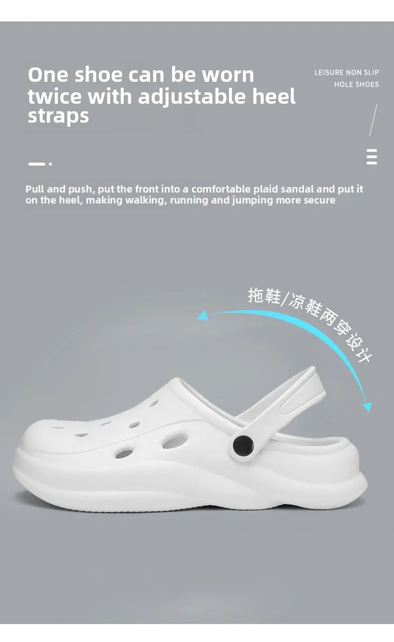 Mens Summer Beach Sandals Unisex Casual Garden Clogs Outdoor Wide Toe Cross Sandals for Ladies Non Slip House Shower Slippers