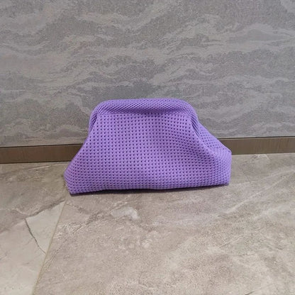 Storage Bag Polyester Summer Beach Clutch Bag Soft Elastic Small Crochet Handbag Breathable Large Capacity Purse Party ?????
