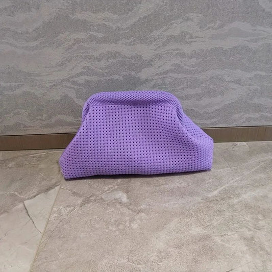 Storage Bag Polyester Summer Beach Clutch Bag Soft Elastic Small Crochet Handbag Breathable Large Capacity Purse Party ?????