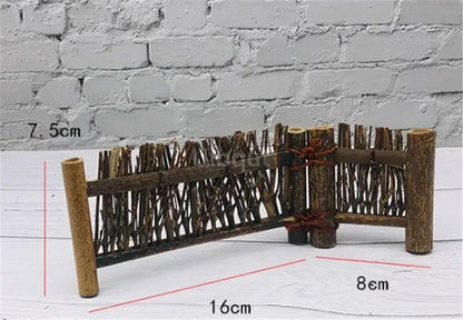 Japanese Korean fence plate Cuisine Sushi Boats Bamboo Creative Exquisite Sushi Tools Vintage bamboo sushi dish bamboo fence