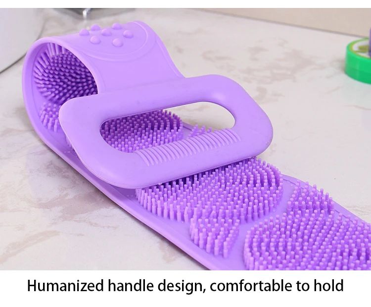 Esponjas corporais de silicone, escovas, toalhas de banho, esfoliantes, esfoliantes para as costas, massagem, cinto de banho, escovas estendidas para limpeza da pele
