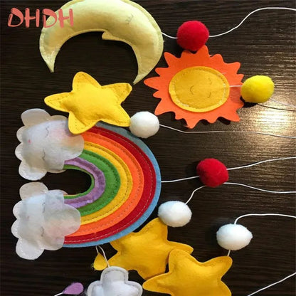Baby Mobile Rattles Toys Baby Toys 0-12 Months Carousel Crib Holder Baby Mobile To Bed Bed Bell Mom Handmade Toys for Newborns