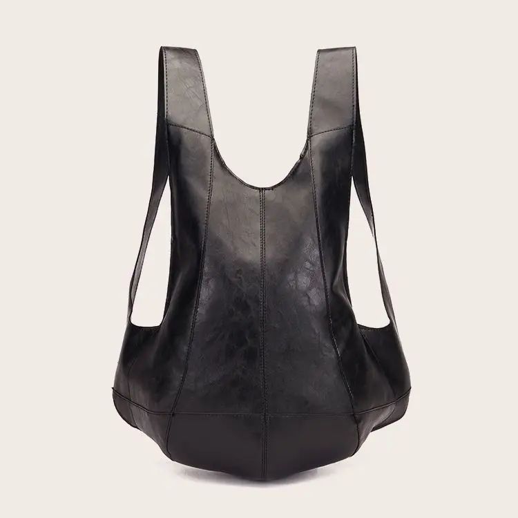 Fashionable retro and unique Beetle backpack, made of Crazy Horse plant tanned soft PU leather, suitable for both men and women