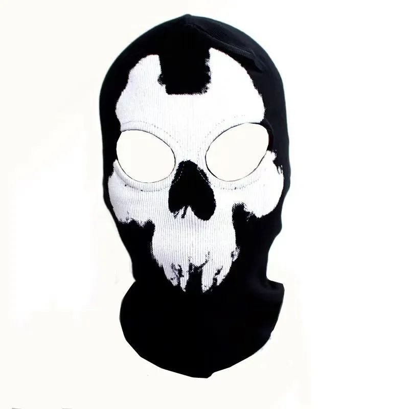 Halloween new mask Black Mask Balaclava Beanies Hats Men Ghost Skull Full Face Warmly Mask Hood Beanie Ggorros Hombre Casquette