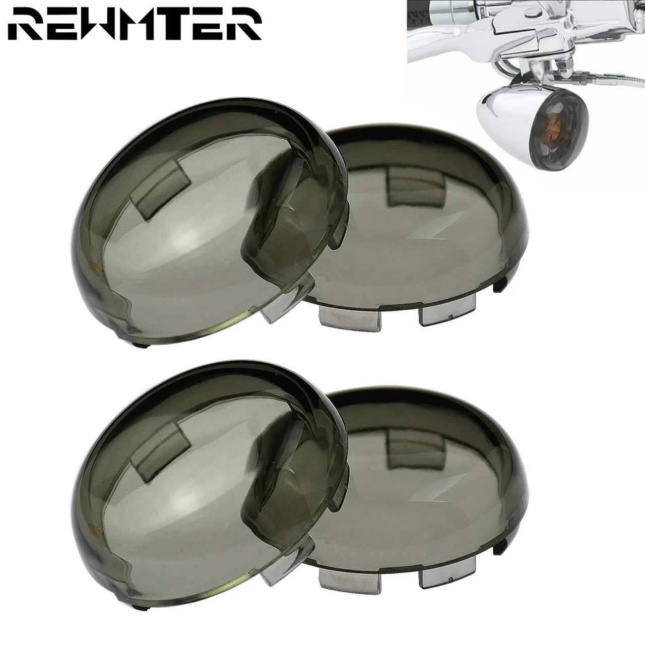 Turn Signal Light Lens Cover Motorcycle Smoke Indicator Lens Cover For Harley Touring Road King Dyna Softail Sportster 883 1200