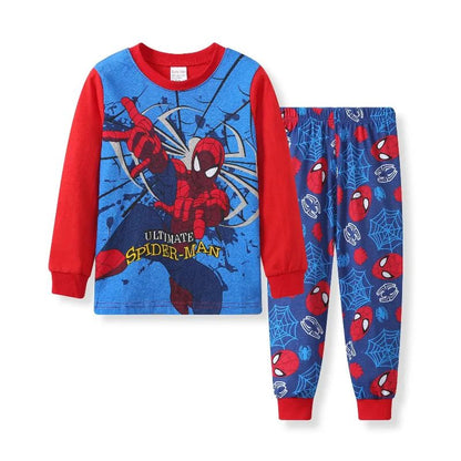 2Pcs/set Spiderman Kids Pajamas for Toddlers Boys Superhero Hulk Cosplay Long Sleeve T Shirt Pants Homewear Pyjamas Suit
