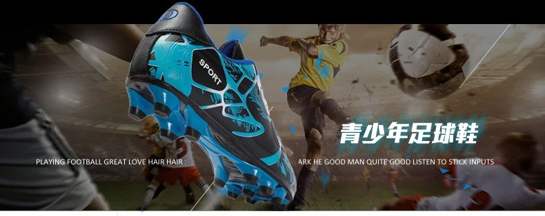Professional Kids Soccer Shoes Men Original Football Shoes Indoor Society Cleats Football Field Boots TF/AG Fast Match Sneaker