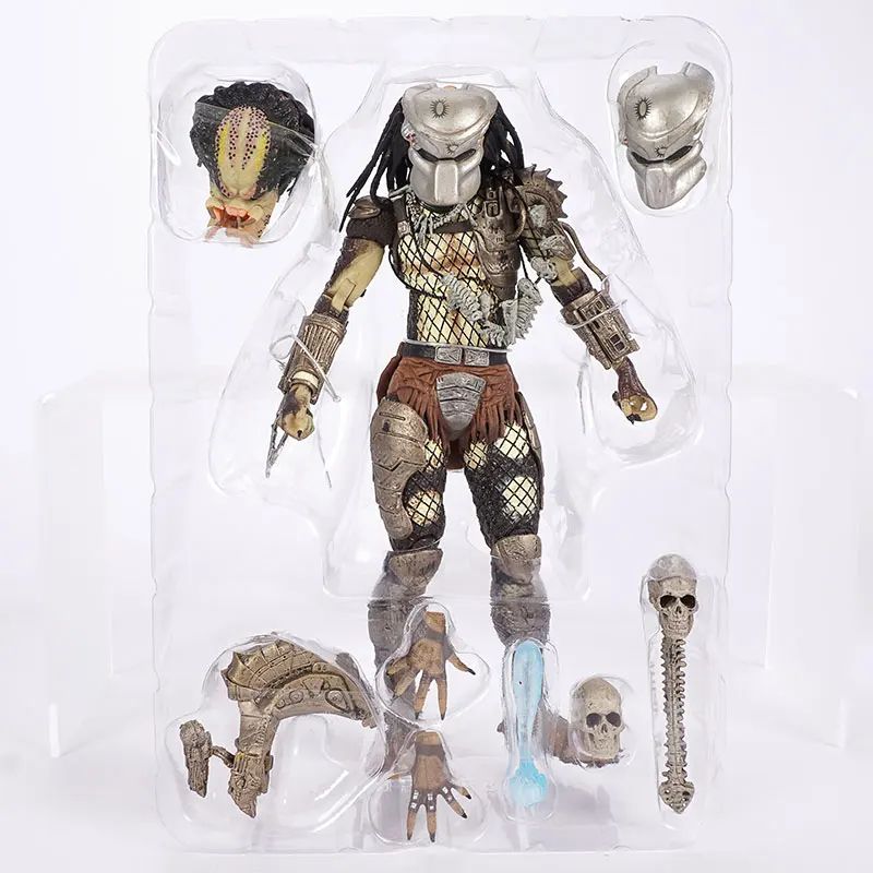 Filme Clássico NECA Ultimate Series Predador 7" Caçador da Selva vs Ovos Alienígenas PVC Boneco Articulado Colecionável