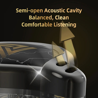 QKZ X HBB Best HiFi In Ear Wired Earphones 10mm Titanium-Coated Diaphragm Semi-open Cavity CNC Aluminum Alloy Monitor Headphone