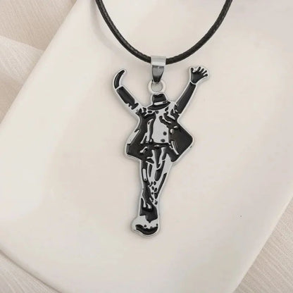 Artist Singer Michael Jackson BAD Necklace Rock Roll Everlasting Classic MJ Pendant Hot Charm Cosplay Jewelry Accessories Music