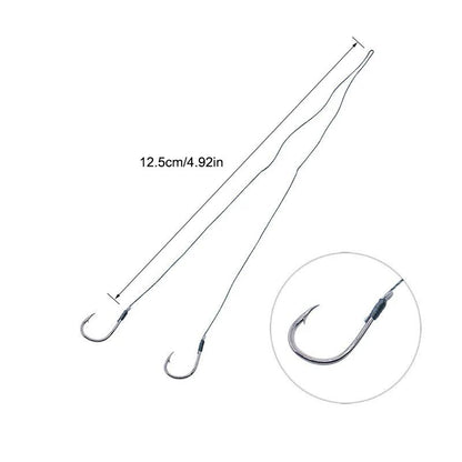 50 Anzóis Pequenos Com Linha PE 3#-8# Anzóis Pré-Amarrados String Hook Sub-linha para Pesca de Carpa