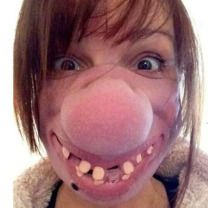 Half Face Clown Mask Creative Adult Latex Masks Cosplay Props Humorous Elastic Band Funny Halloween Horrible Party Decoration