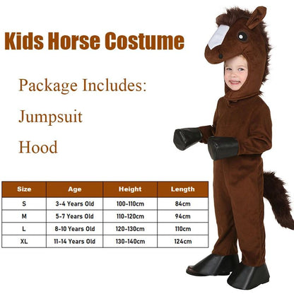3?14Y 2026 New Arrival Kids Lamb Sheep & Horse Animal Costume, Boys Girls Outfit for Halloween Carnival Dress?Up Party