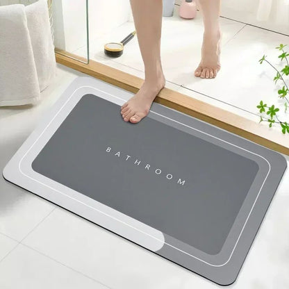 Quick Dry Bath Mats Super Absorbent Rug Bathroom Non Slip Bath Rug Toilet Carpet Front Entrance Door Mat Tapetes De Baño