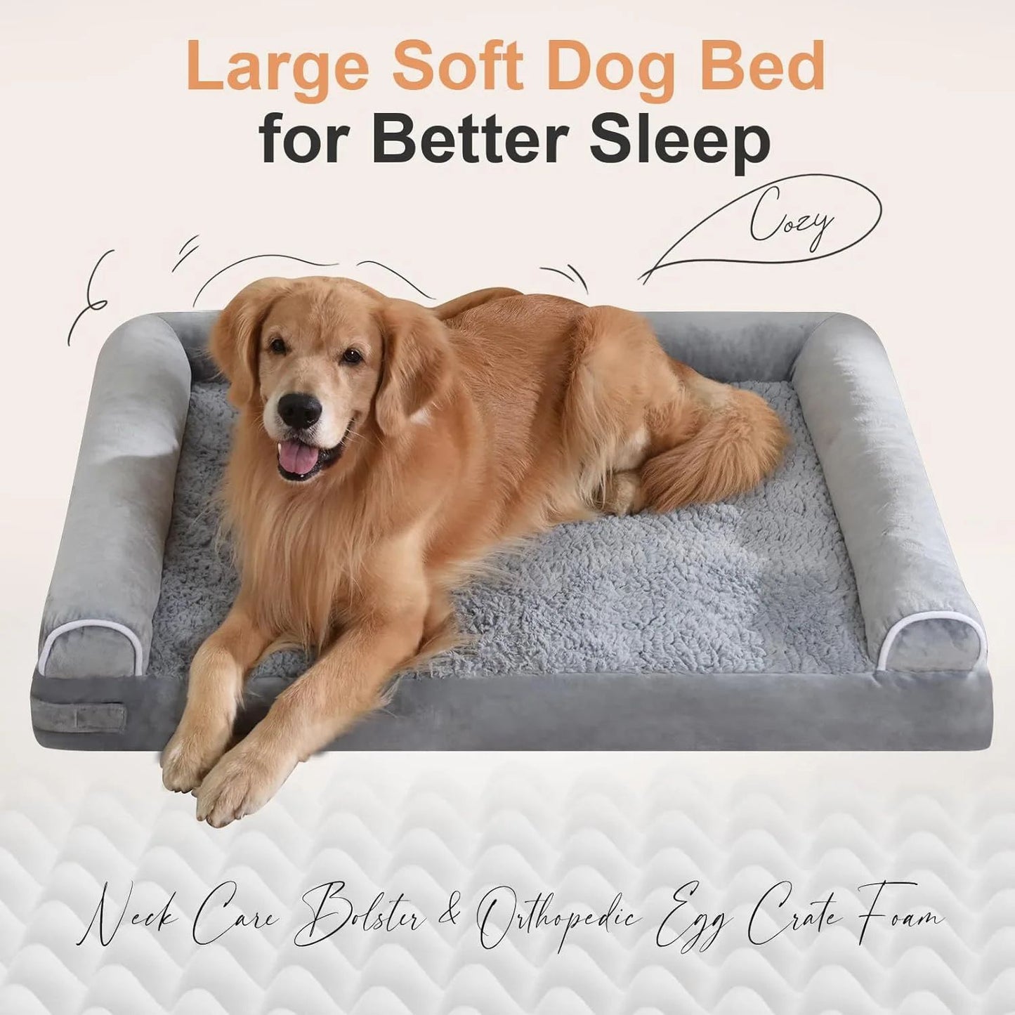 Cama para Cachorro de Luxo de Alta Qualidade Colchonete Ninho para Gato Confortável e Removível Aplicável a Filhotes Cães de Médio a Grande Porte Gatos Suprimentos de Cama Macia para Animais de Estimação