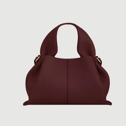 New commuting women's single shoulder cloud bag, niche retro high-end leather single shoulder crossbody bag2025