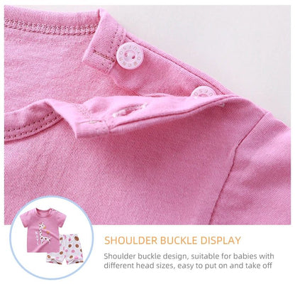 Conjuntos Infantis Mãe e Filhos Roupas Menino Menina Camiseta Shorts 2PÇS Verão Algodão Manga Curta Roupas de Bebê Infantil Terno