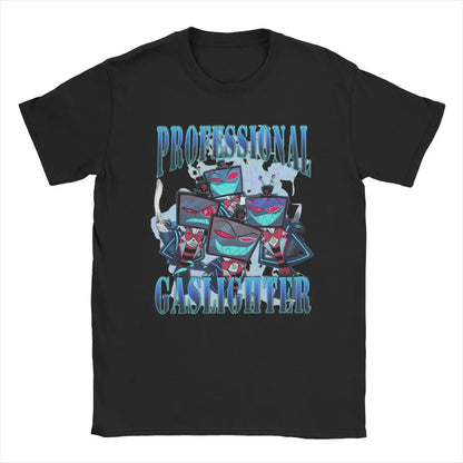 T-Shirt Vox Professional Gaslighter Hazbins Hotels Crazy Tees Short Sleeve T Shirts O Neck Tops Printed Women Clothing