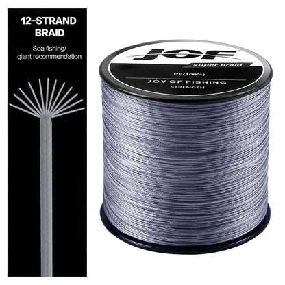 Linha de Pesca Trançada JOF Sea Fishing Forte PE X12 300M 500M 1000M 12 Fios 33lb~149.9LB Linha de Pesca Original