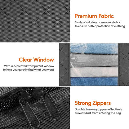 Storage Bag Foldable Large Capacity Clothes  Blanket Storage Bags Storage Containers for Organizing Bedroom Closet Clothing