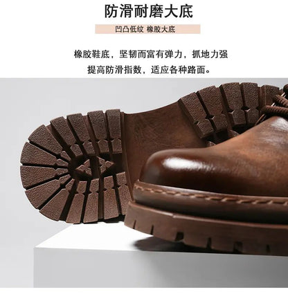 [ENLEN & BENNA] High-quality autumn and winter series men's shoes British fashion low-top men's leather shoes