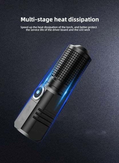 10000 Lumens Mini Powerful Led Flashlight XHP50 Built in Battery 3 Modes Usb Rechargeable Flash Light Torch Lamp Flashlights
