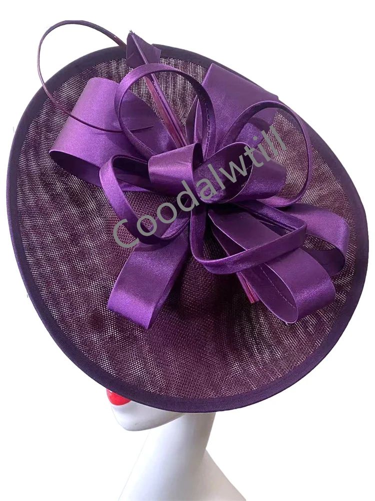 Wedding Mesh Fascinators for Women Tea Party Hat Kentucky Derby Headpiece Feather Fancy Hats Wedding Church Hatinator Headband