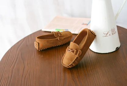 Children Loafers Shoes Boys Flat Sneakers Baby Kids Casual Shoes Toddler Girls Breathable Slip-on Shoes Soft Bottom Solid Color