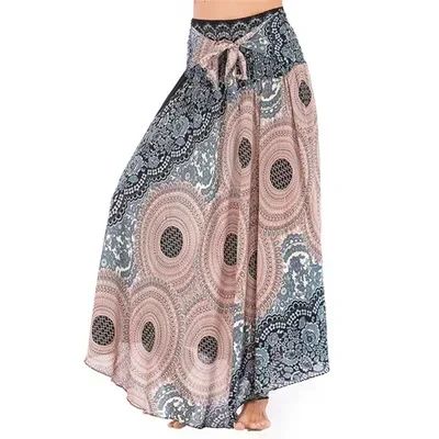Sexy Summer Long Boho Bottom Women Skirt Vintage Casual Ropa Mujer Faldas Loose Fashion y2k Maxi Skirts Woman Clothing Saia Jupe