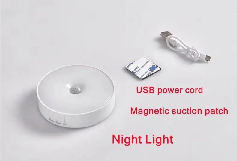 USB Charging Smart Sensor Lamp LED Human Body Induction Night Light Bedside Bedroom Home Corridor Lighting 8 LEDs Mini Wall Lamp