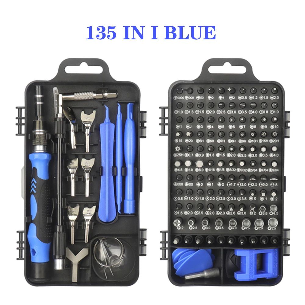 Chave de Precisão 25/115/135/140 em 1 Pontas Magnéticas de Mini Parafusos Porcas Kit de Ferramentas de Reparo Multifuncional DIY Doméstico Profissional