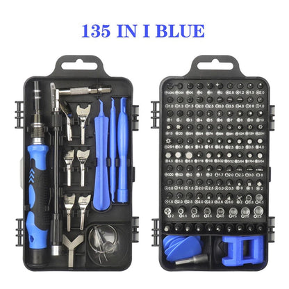 Chave de Precisão 25/115/135/140 em 1 Pontas Magnéticas de Mini Parafusos Porcas Kit de Ferramentas de Reparo Multifuncional DIY Doméstico Profissional
